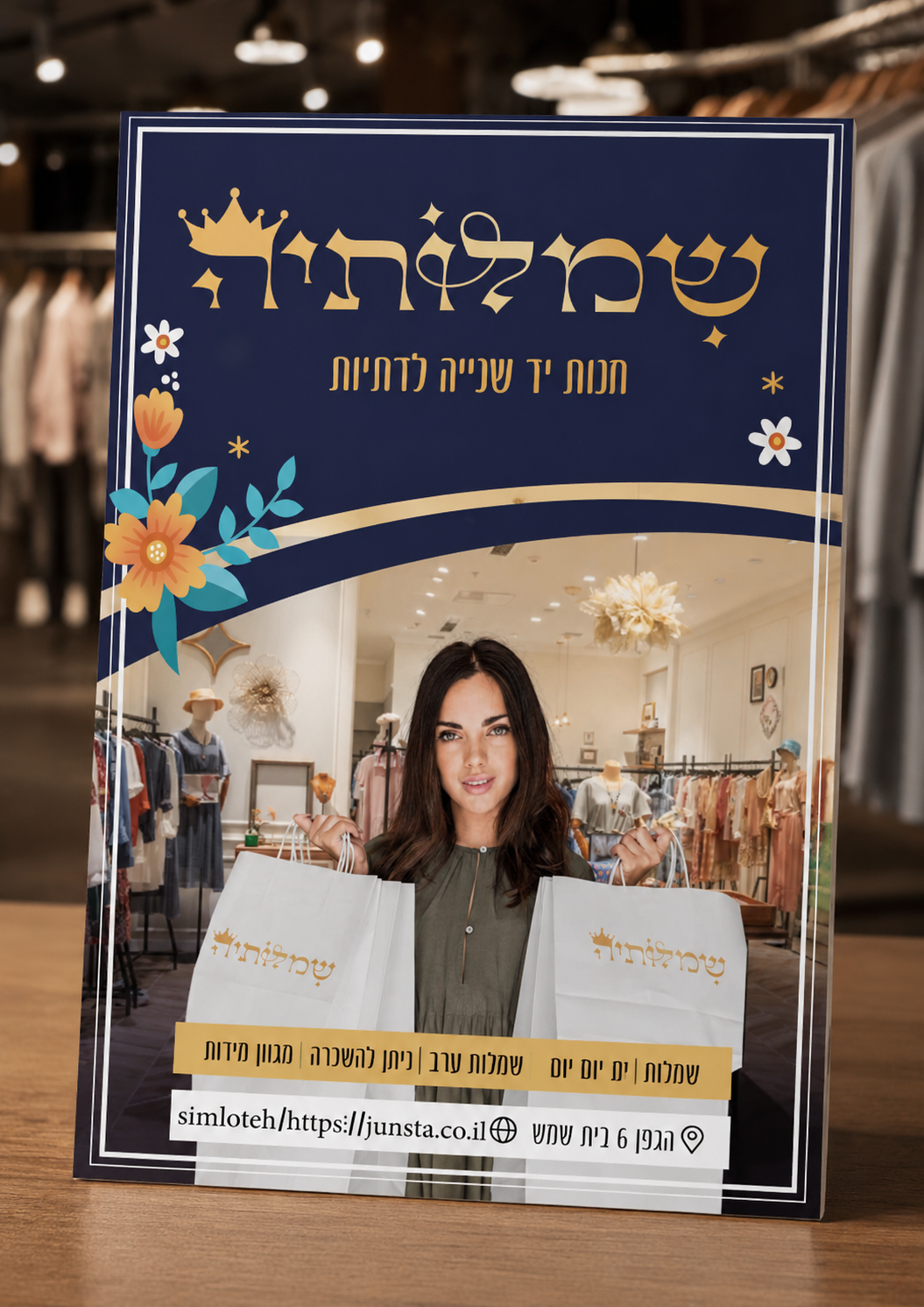  פלייר חנות בגדים